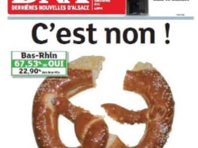 Les Alsaciens rejettent le projet de fusion
