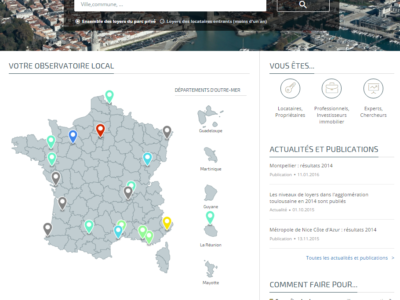 Lancement du portail internet des “Observatoires des loyers”
