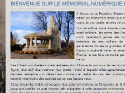 Morts pour la France : Nancy crée un mémorial numérique